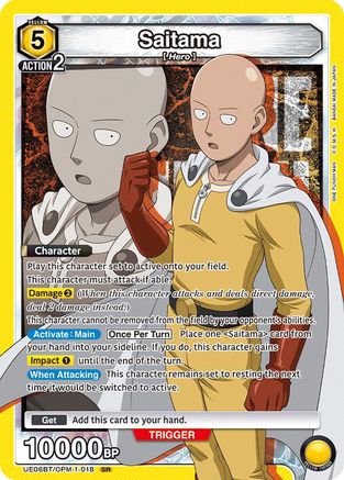 Image of Saitama (018) (UE06BT/OPM-1-018) - UE06BT One Punch Man Foil