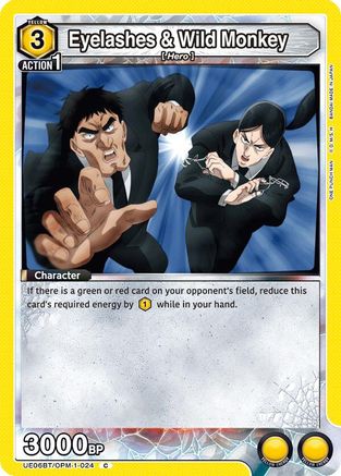Image of Eyelashes & Wild Monkey (UE06BT/OPM-1-024) - UE06BT One Punch Man