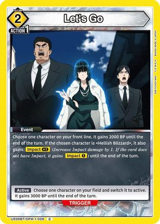 Image of Let's Go (UE06BT/OPM-1-026) - UE06BT One Punch Man