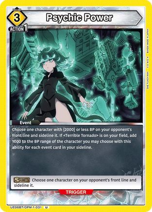 Image of Psychic Power (UE06BT/OPM-1-031) - UE06BT One Punch Man
