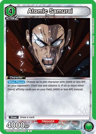 Image of Atomic Samurai (UE06BT/OPM-1-038) - UE06BT One Punch Man Foil