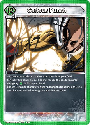 Image of Serious Punch (UE06BT/OPM-1-067) - UE06BT One Punch Man Foil