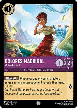 Image of Dolores Madrigal - Within Earshot (78/204) [Archazia's Island]