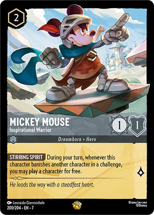Image of Mickey Mouse - Inspirational Warrior (200/204) [Archazia's Island]