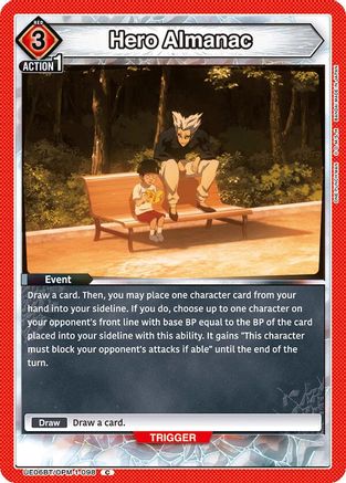 Image of Hero Almanac (UE06BT/OPM-1-098) - UE06BT One Punch Man