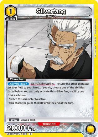 Image of Silverfang (008) (UE06ST/OPM-1-008) - UE06ST One Punch Man Starter Deck