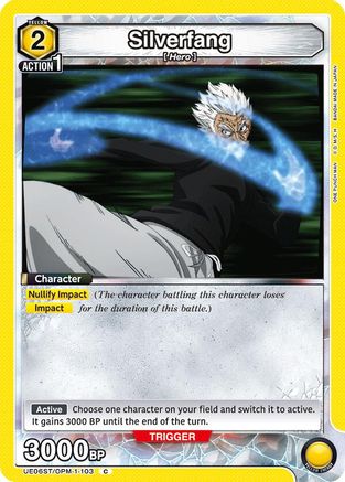 Image of Silverfang (103) (UE06ST/OPM-1-103) - UE06ST One Punch Man Starter Deck