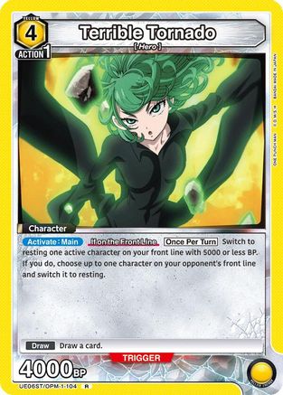 Image of Terrible Tornado (104) (UE06ST/OPM-1-104) - UE06ST One Punch Man Starter Deck