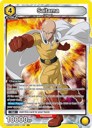 Image of Saitama (106) (UE06ST/OPM-1-106) - UE06ST One Punch Man Starter Deck Foil