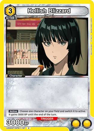 Image of Hellish Blizzard (107) (UE06ST/OPM-1-107) - UE06ST One Punch Man Starter Deck