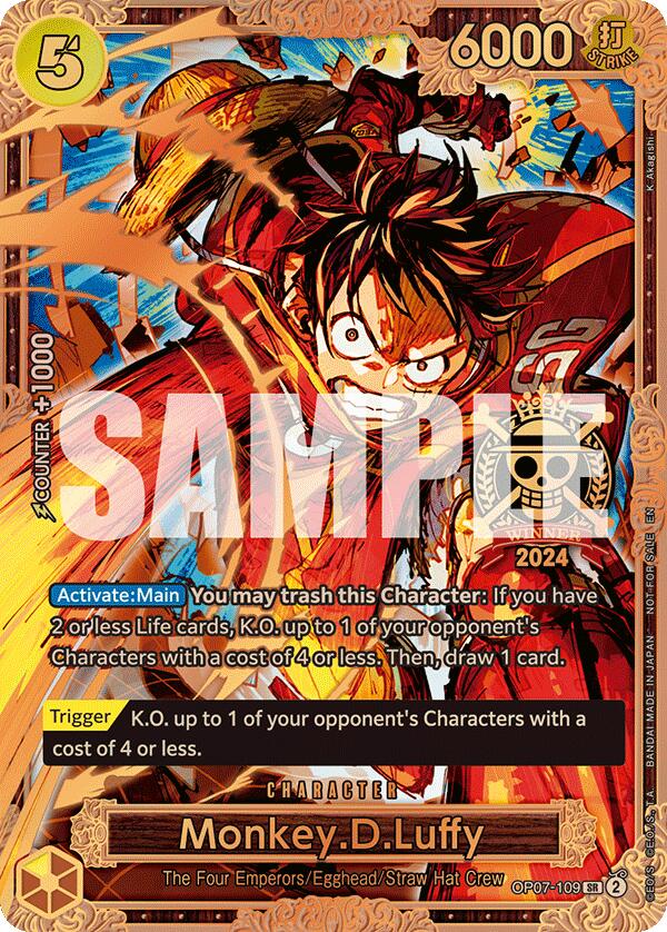 Image of Monkey.D.Luffy (Championship 2024 World Final 3rd Place) [One Piece Promotion Cards]