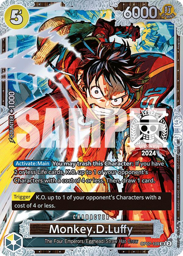 Image of Monkey.D.Luffy (Championship 2024 World Final 2nd Place) [One Piece Promotion Cards]