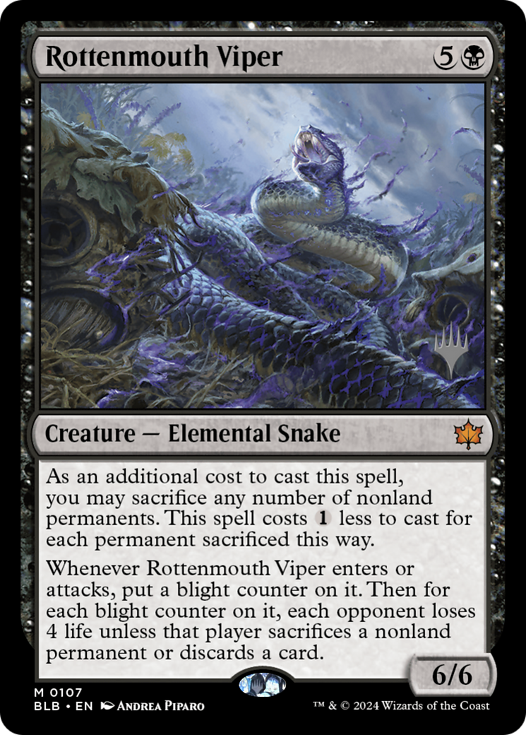 Image of Rottenmouth Viper (Promo Pack) [Bloomburrow Promos]