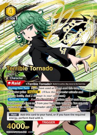 Image of Terrible Tornado (015) (SR**) (UE06BT/OPM-1-015) - UE06BT One Punch Man Foil