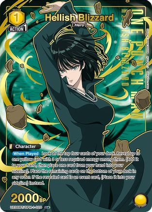 Image of Hellish Blizzard (020) (U*) (UE06BT/OPM-1-020) - UE06BT One Punch Man Foil