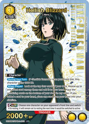 Image of Hellish Blizzard (022) (R*) (UE06BT/OPM-1-022) - UE06BT One Punch Man Foil