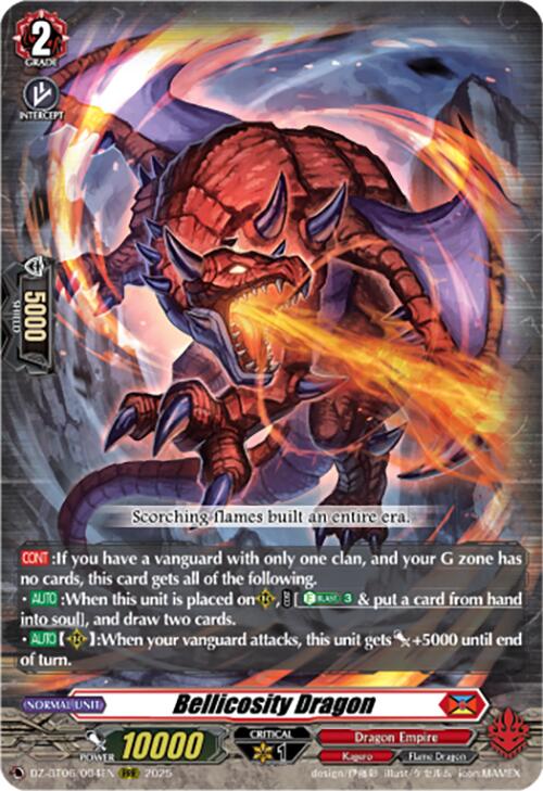 Image of Bellicosity Dragon (DZ-BT06/004EN) [Generation Dragenesis]