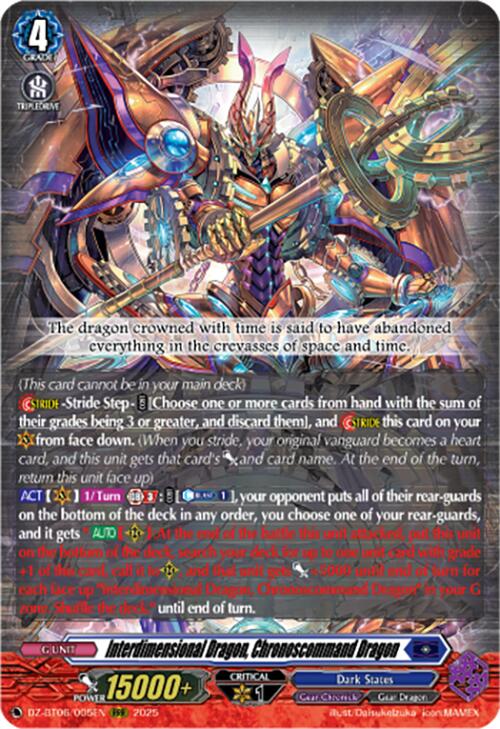 Image of Interdimensional Dragon, Chronoscommand Dragon (DZ-BT06/005EN) [Generation Dragenesis]