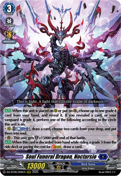 Image of Soul Funeral Dragon, Noctursio (DZ-BT06/006EN) [Generation Dragenesis]