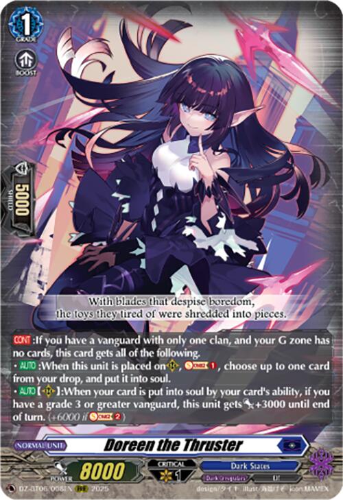 Image of Doreen the Thruster (DZ-BT06/008EN) [Generation Dragenesis]
