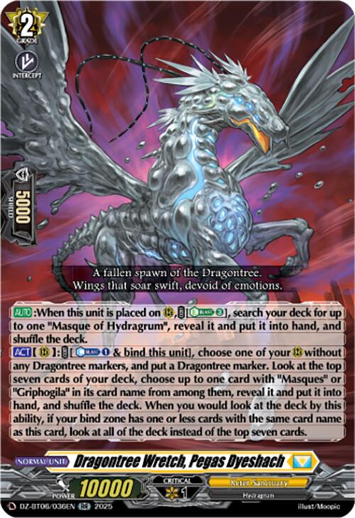 Image of Dragontree Wretch, Pegas Dyeshach (DZ-BT06/036EN) [Generation Dragenesis]