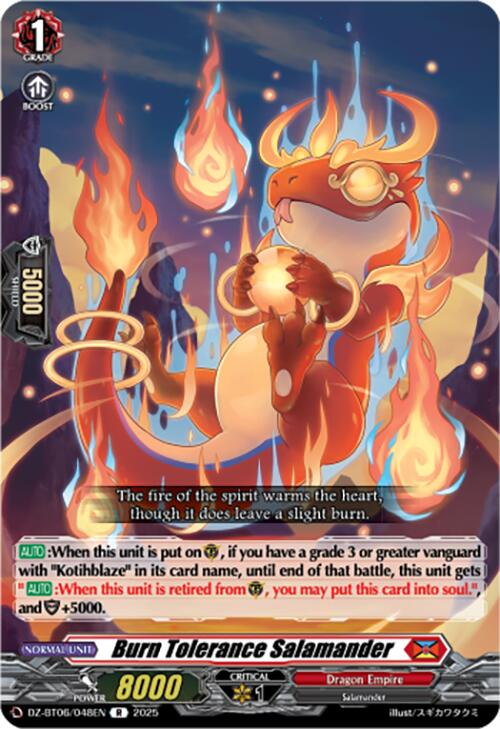 Image of Burn Tolerance Salamander (DZ-BT06/048EN) [Generation Dragenesis]