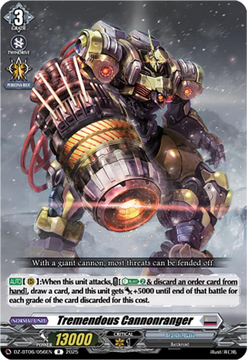 Image of Tremendous Cannonranger (DZ-BT06/056EN) [Generation Dragenesis]