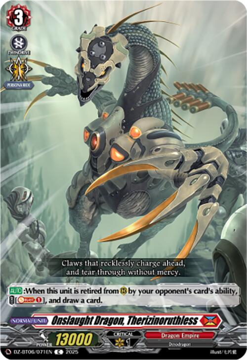 Image of Onslaught Dragon, Therizinoruthless (DZ-BT06/071EN) [Generation Dragenesis]