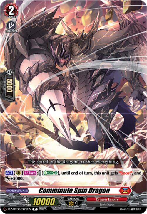 Image of Comminute Spin Dragon (DZ-BT06/072EN) [Generation Dragenesis]