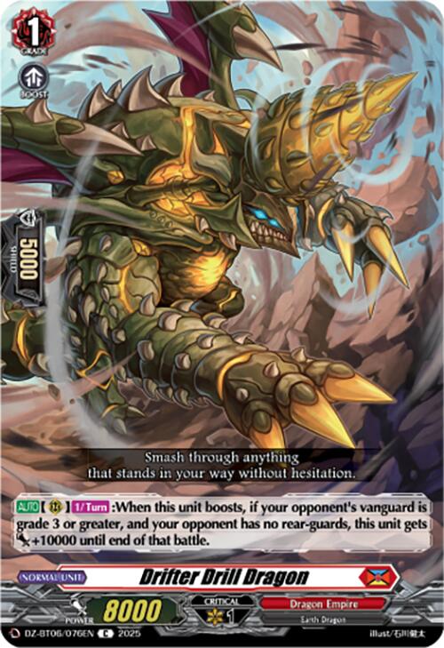 Image of Drifter Drill Dragon (DZ-BT06/076EN) [Generation Dragenesis]