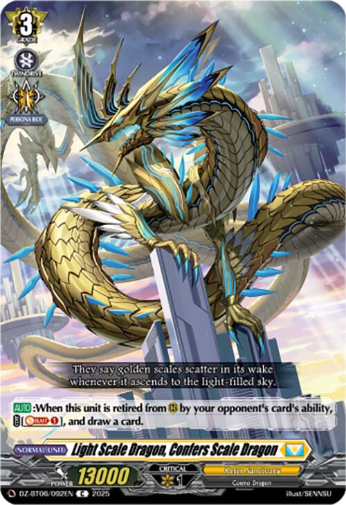 Image of Light Scale Dragon, Confers Scale Dragon (DZ-BT06/092EN) [Generation Dragenesis]