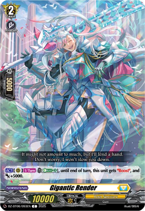 Image of Gigantic Render (DZ-BT06/093EN) [Generation Dragenesis]