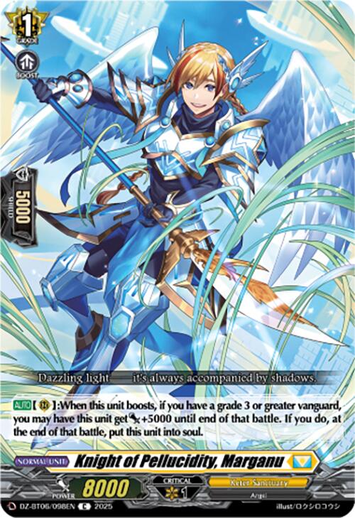 Image of Knight of Pellucidity, Marganu (DZ-BT06/098EN) [Generation Dragenesis]