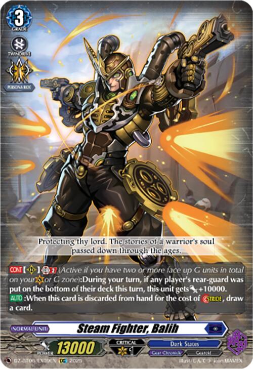 Image of Steam Fighter, Balih (EXC) (DZ-BT06/EX09EN) [Generation Dragenesis]
