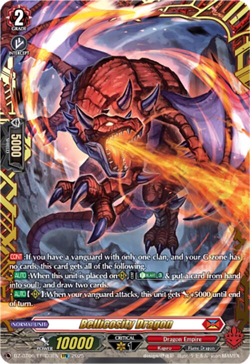 Image of Bellicosity Dragon (DZ-BT06/FFR03EN) [Generation Dragenesis]