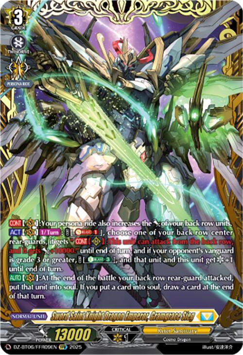 Image of Sword Saint Knight Dragon Emperor, Gramgrace Sieg (DZ-BT06/FFR09EN) [Generation Dragenesis]