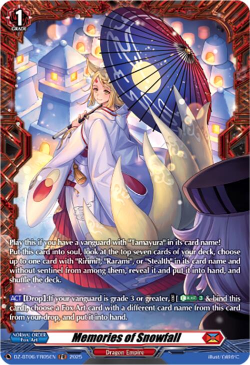 Image of Memories of Snowfall (DZ-BT06/FR05EN) [Generation Dragenesis]