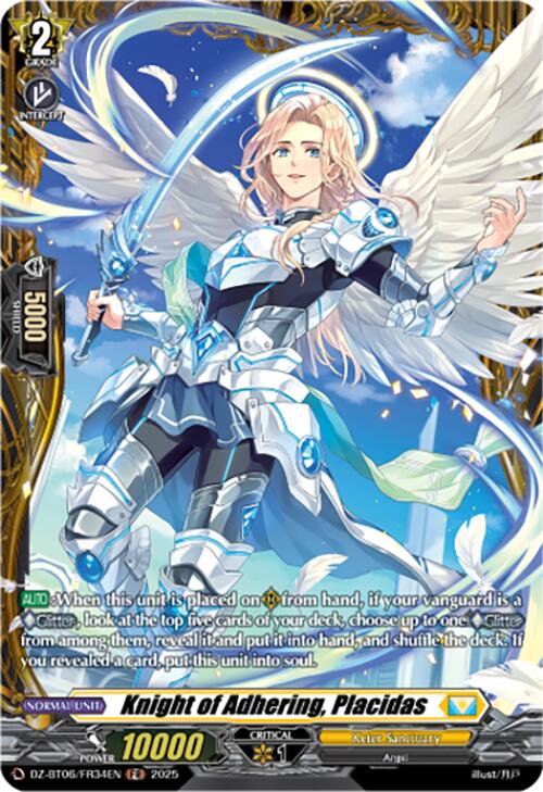 Image of Knight of Adhering, Placidas (DZ-BT06/FR34EN) [Generation Dragenesis]