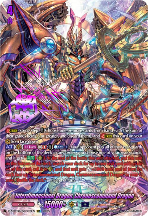 Image of Interdimensional Dragon, Chronoscommand Dragon (DZ-BT06/SEC02EN) [Generation Dragenesis]