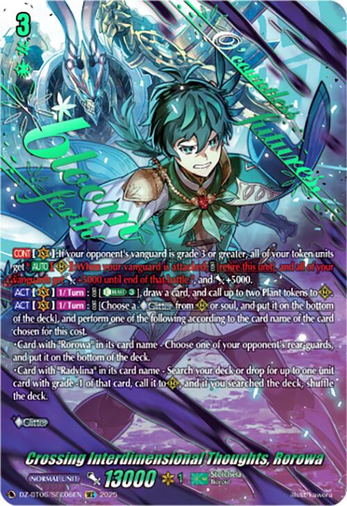 Image of Crossing Interdimensional Thoughts, Rorowa (DZ-BT06/SEC06EN) [Generation Dragenesis]