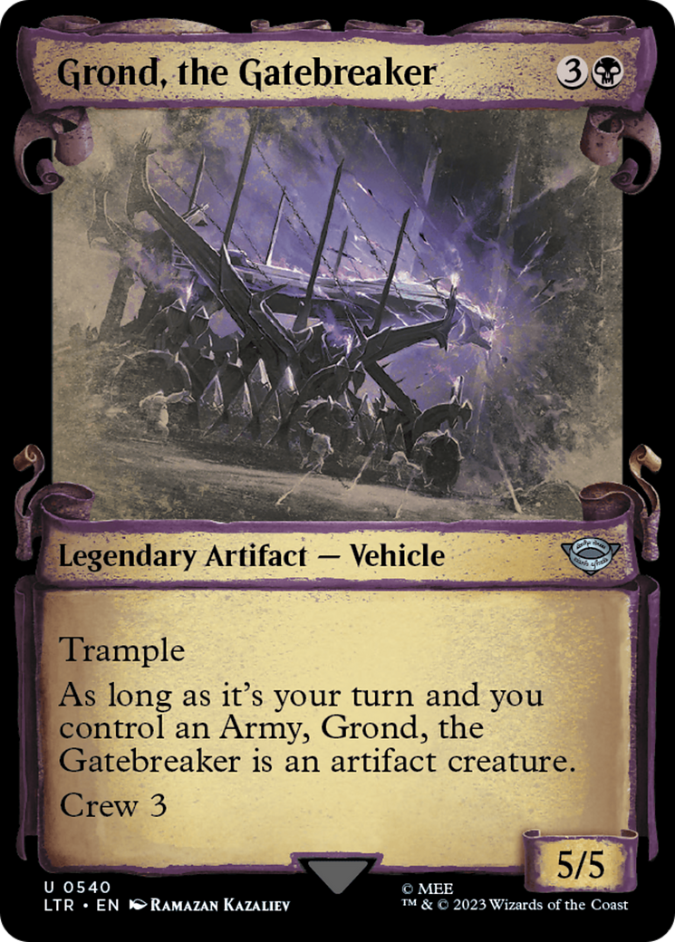 Image of Grond, the Gatebreaker [The Lord of the Rings: Tales of Middle-Earth Showcase Scrolls]