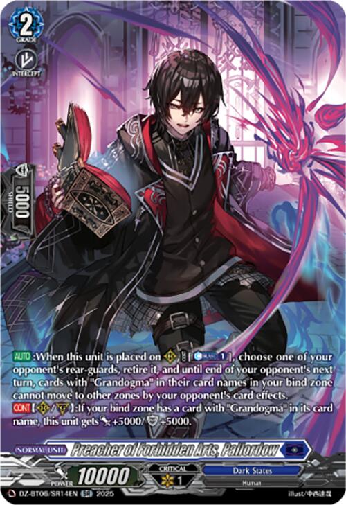Image of Preacher of Forbidden Arts, Pallordow (DZ-BT06/SR14EN) [Generation Dragenesis]