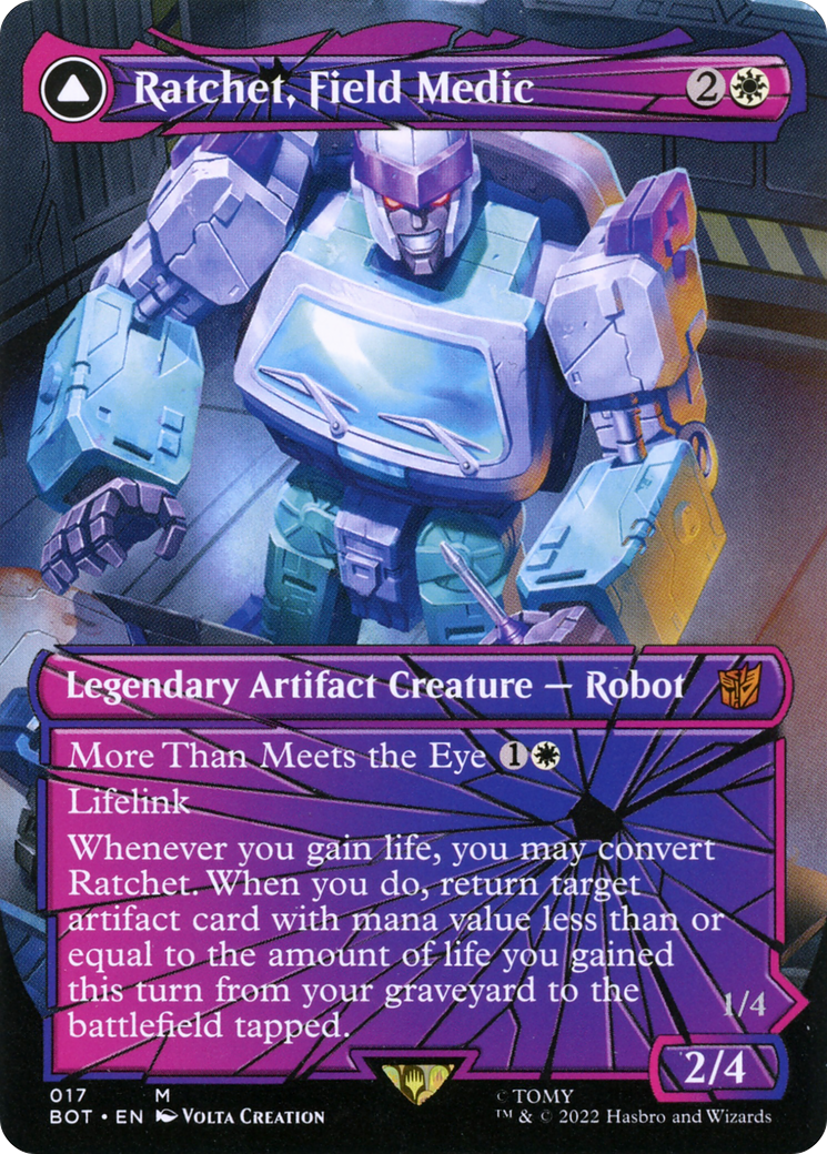 Image of Ratchet, Field Medic // Ratchet, Rescue Racer (Shattered Glass) [Transformers]