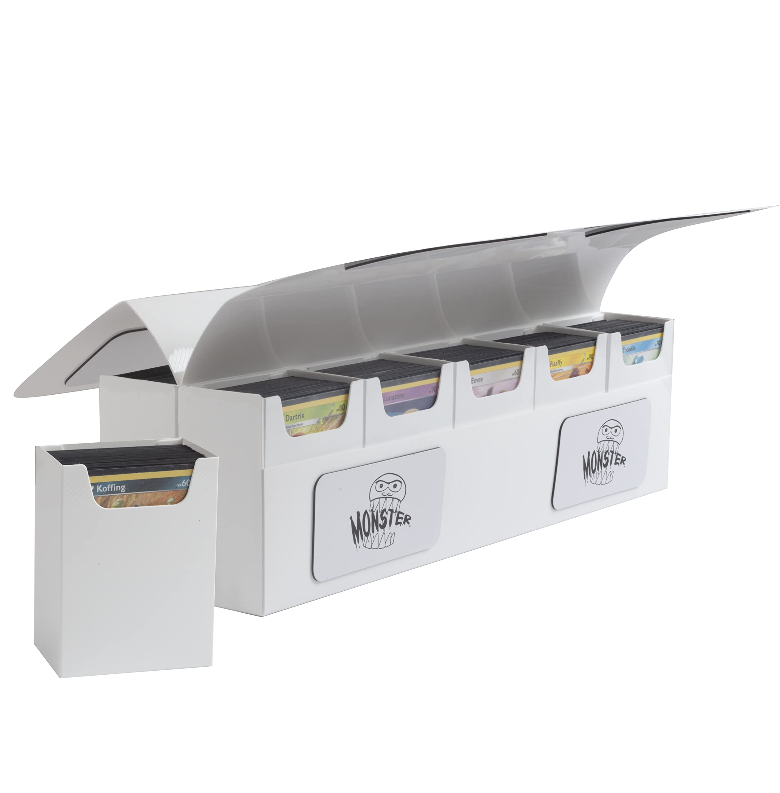 Image of White Matte Deca Monster Deck Box