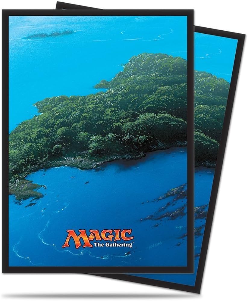 Image of Island - Mana 5 Chroma Fusion Ultra Pro Standard Sleeves (80ct)