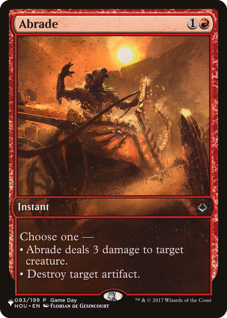 Image of Abrade [The List]