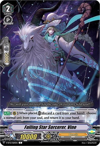 Image of Falling Star Sorcerer, Vine (V-BT12/069EN) [Divine Lightning Radiance]