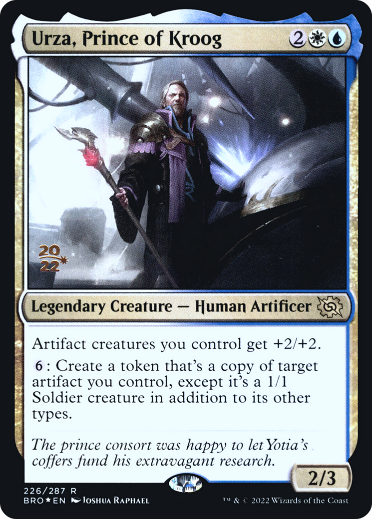 Image of Urza, Prince of Kroog [The Brothers' War Prerelease Promos]