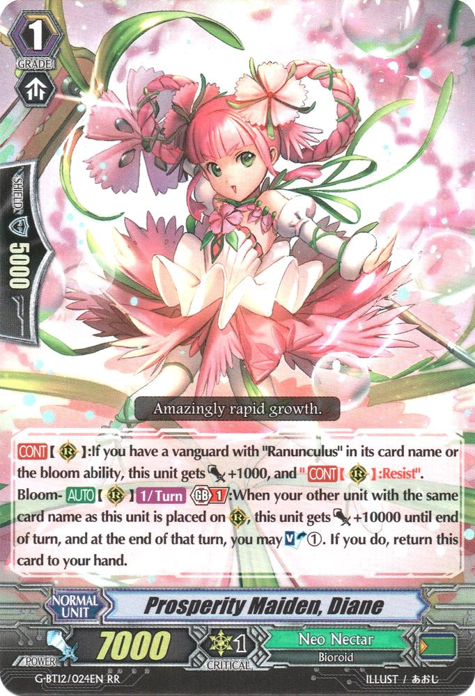 Image of Prosperity Maiden, Diane (G-BT12/024EN) [Dragon King's Awakening]