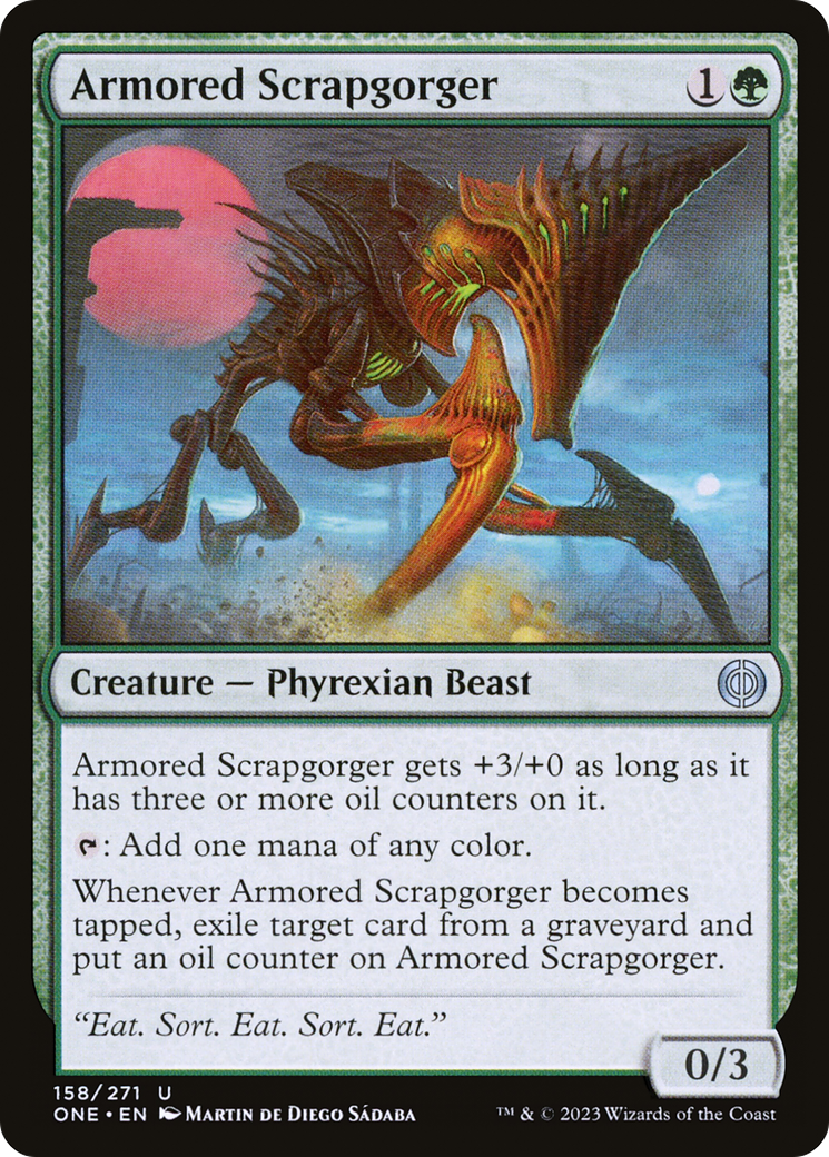 Image of Armored Scrapgorger [Phyrexia: All Will Be One]